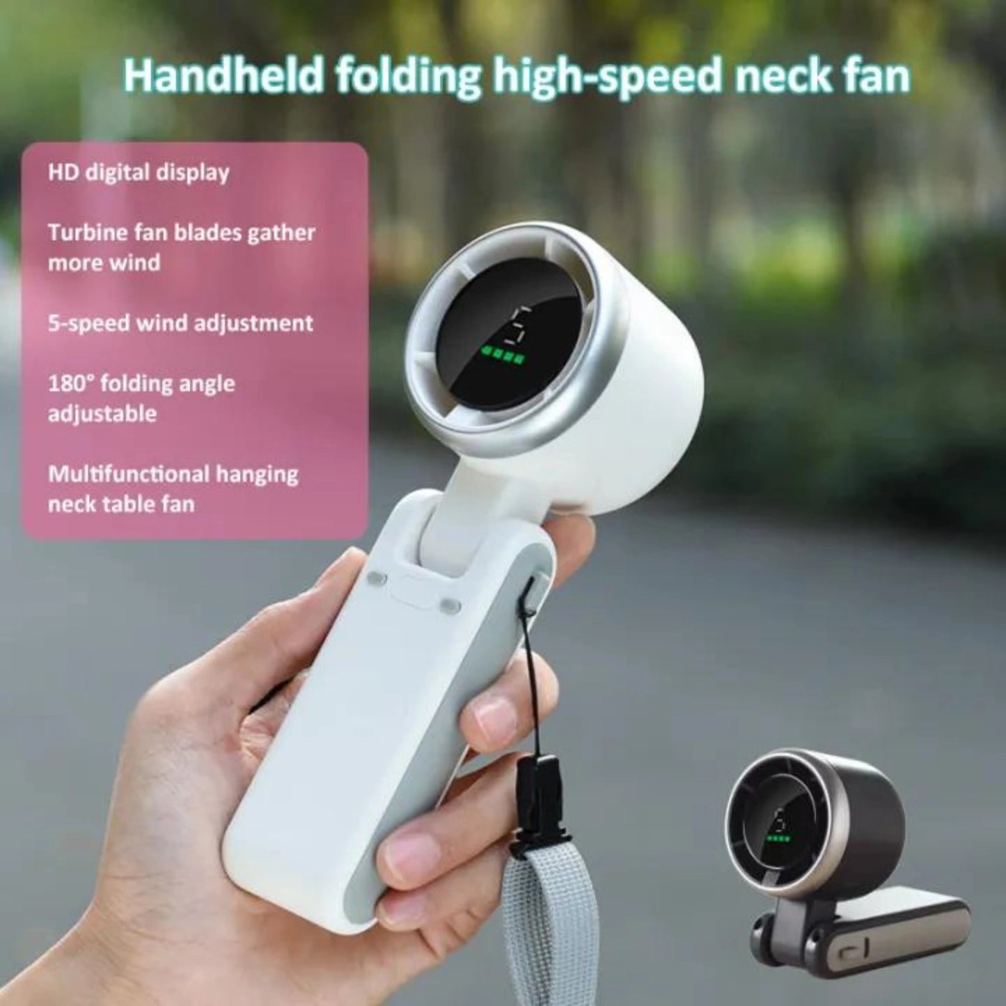 Handheld Folding Turbo Fan
