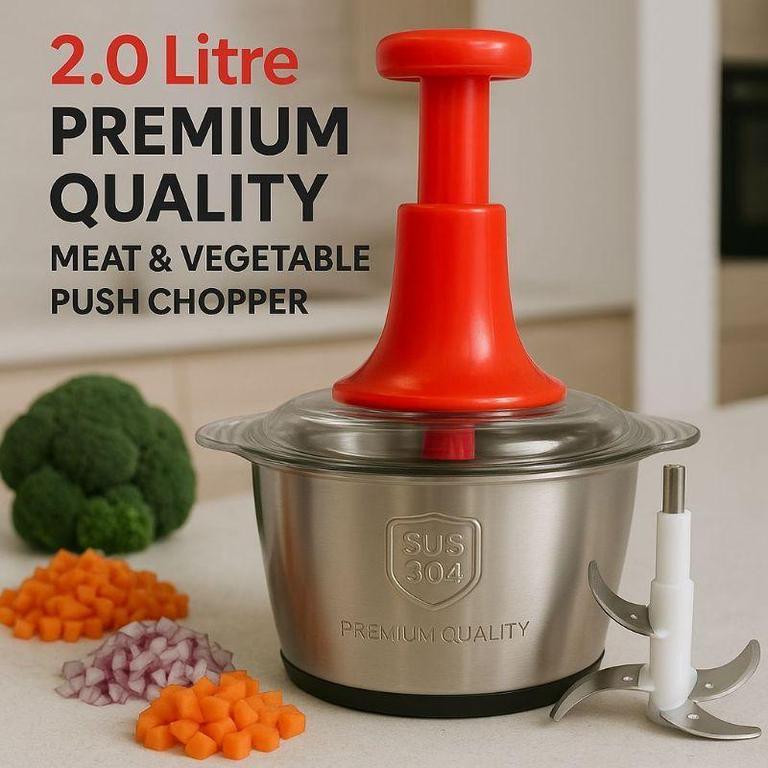 2L Manual Food Chopper-Vegetable and Nuts Chopper