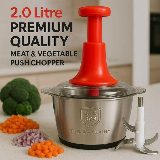 2L Manual Food Chopper-Vegetable and Nuts Chopper