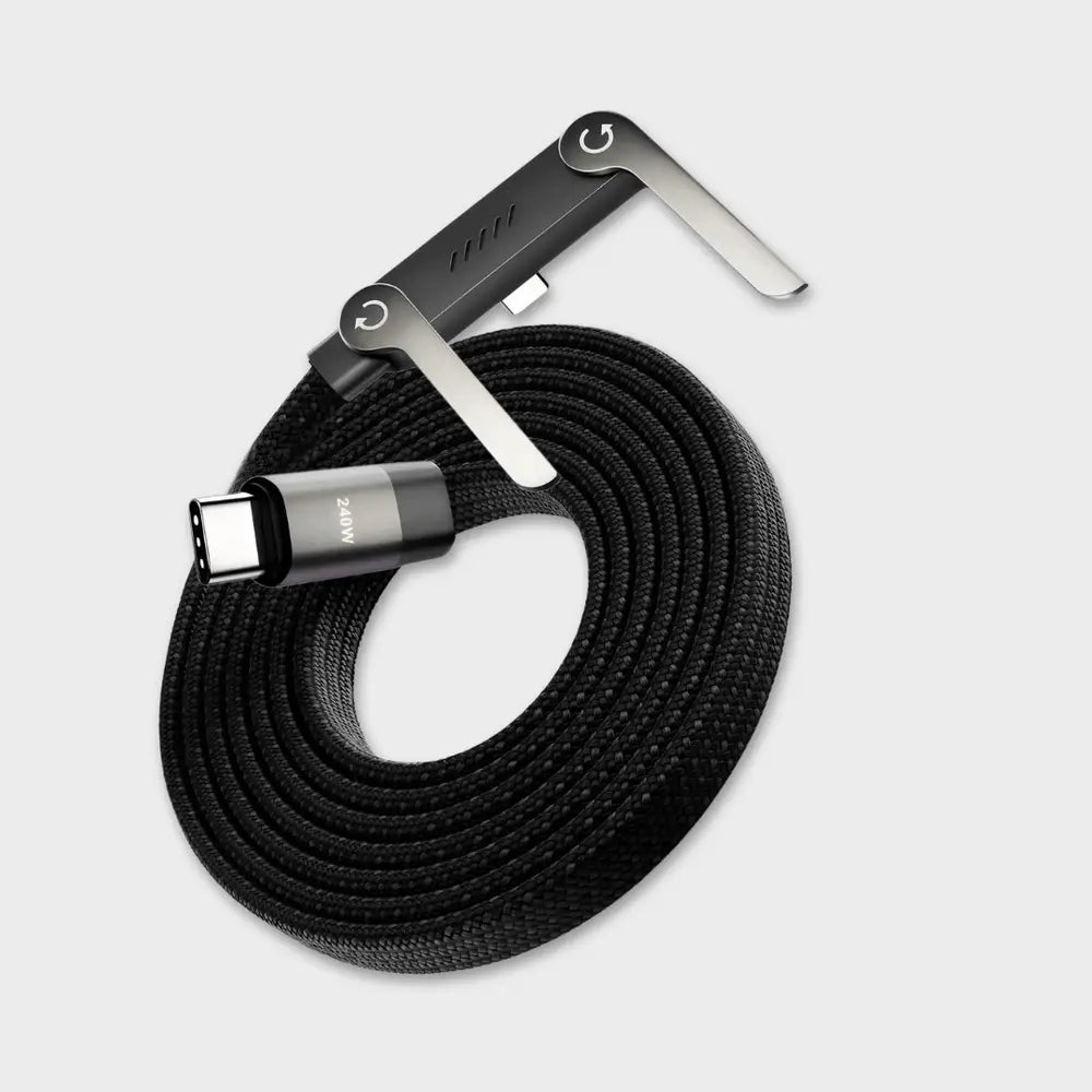 Charging Cable With Foldable Bracket