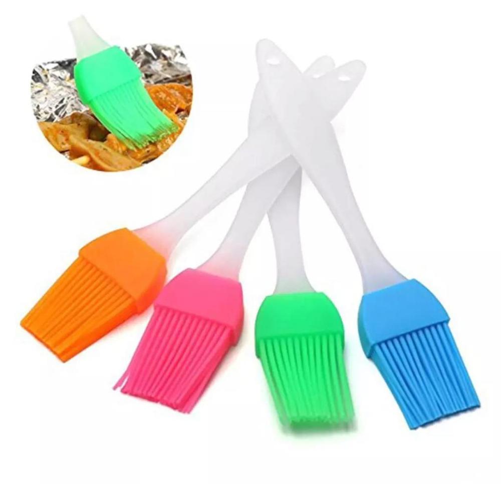 Premium Silicone Basting Brush Pink Bristles High Heat Resistant