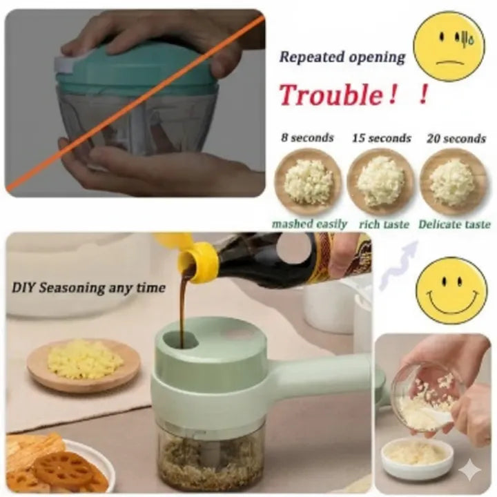 Electric Handheld Vegetable Cutter Slicer