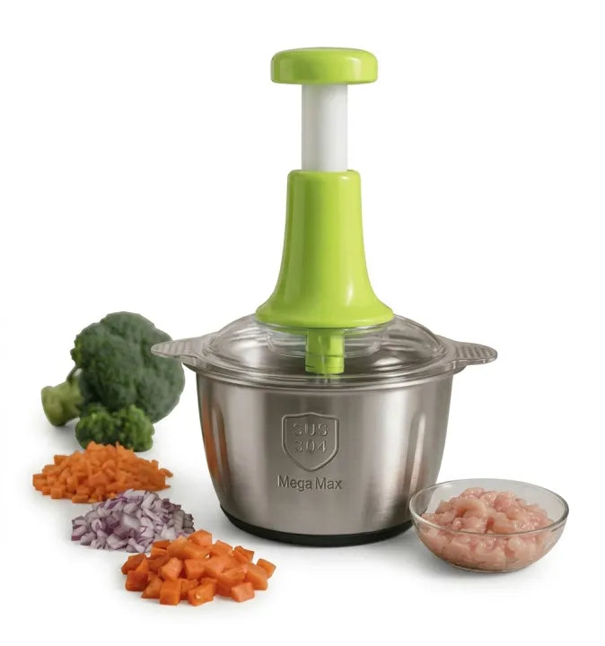 2L Manual Food Chopper-Vegetable and Nuts Chopper