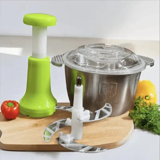 2L Manual Food Chopper-Vegetable and Nuts Chopper