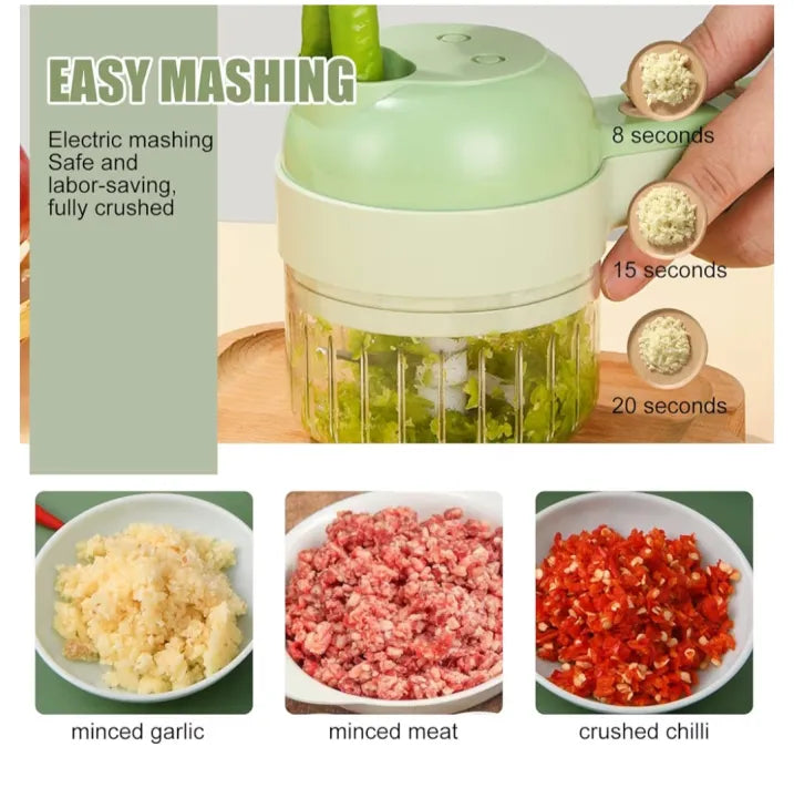Electric Handheld Vegetable Cutter Slicer