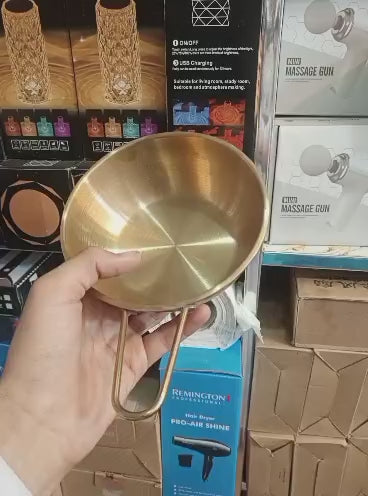 Mini Golden Stainless Steel Sauce Pan Multipurpose Kitchen Cooking Pot